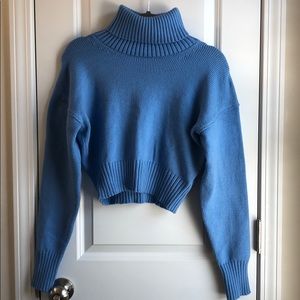 NWT Club Monaco Blue Crop Sweater
